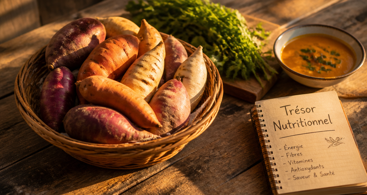 Le bienfait de la patate douce en panier