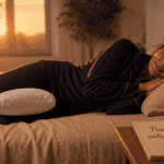 position pour soulager sciatique avec coussin entre les genoux