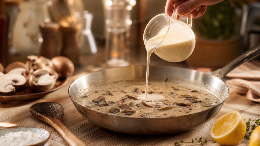 Crème trop liquide : 4 astuces de chef pour l&rsquo;épaissir sans rater votre recette