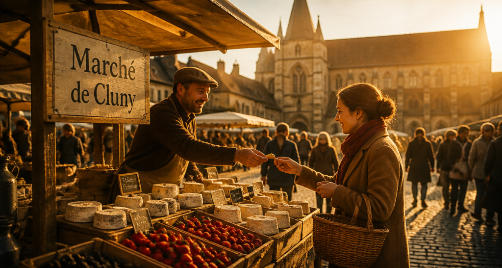 Marché de Cluny : guide pratique pour stationner et profiter des producteurs locaux
