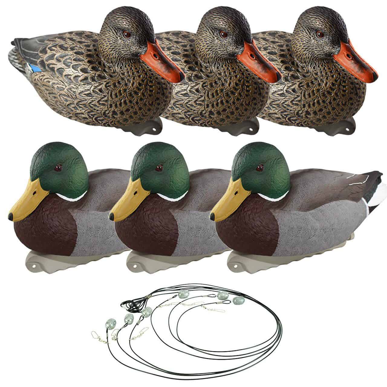 cupped waterfowl finishing mallards promo 6 decoys 42 inch texas rigging