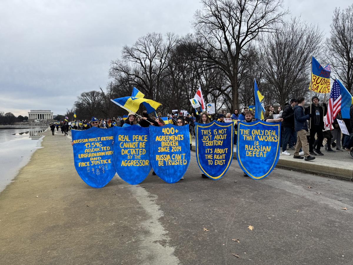 Зображення посту: У центрі Вашингтона пройшла акція на підтримку України