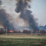 Зображення посту: Біля Краматорська рятувальники понад сім годин гасили пожежу після обстрілу