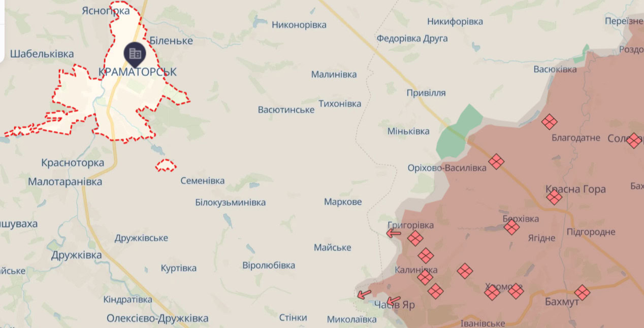 Зображення посту: Росіяни активізували штурми на Краматорському напрямку — ЗСУ фіксують тактику «Вагнера»