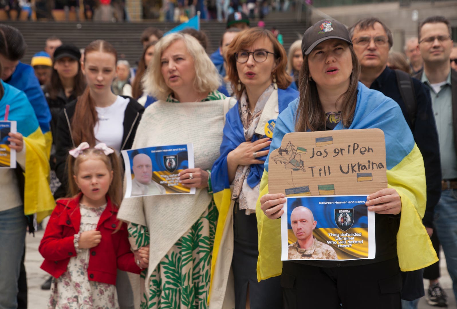 Зображення посту: У Стокгольмі відбулася акція на підтримку українських полонених