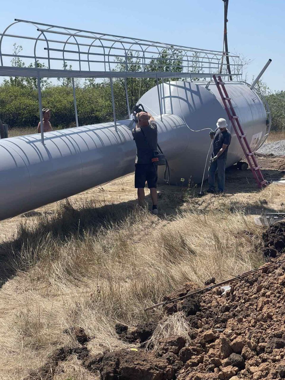 Зображення посту: У Слов’янській громаді встановили нову водонапірну башту
