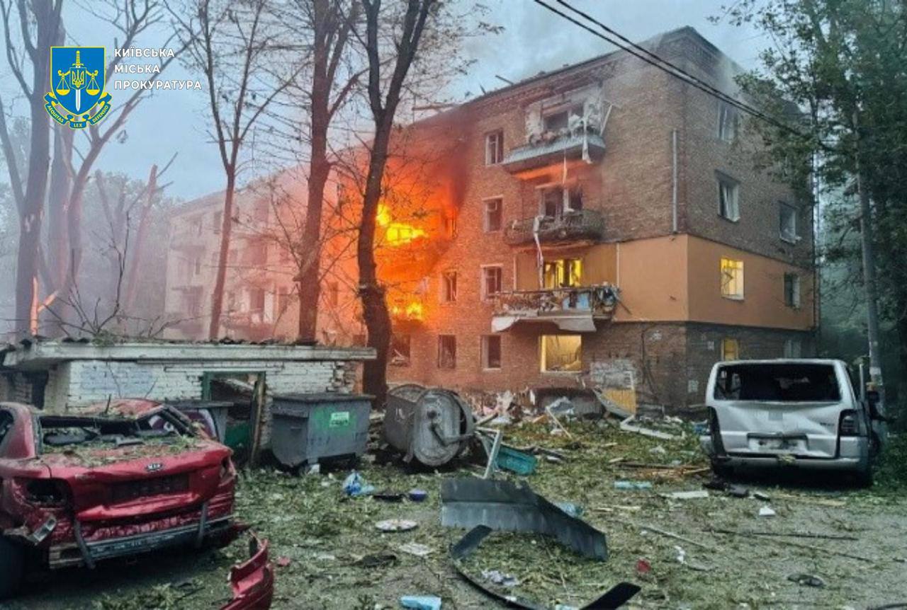 Зображення посту: Масована атака РФ на Київ у ніч на 31 липня — загинули 6 людей, серед них дитина