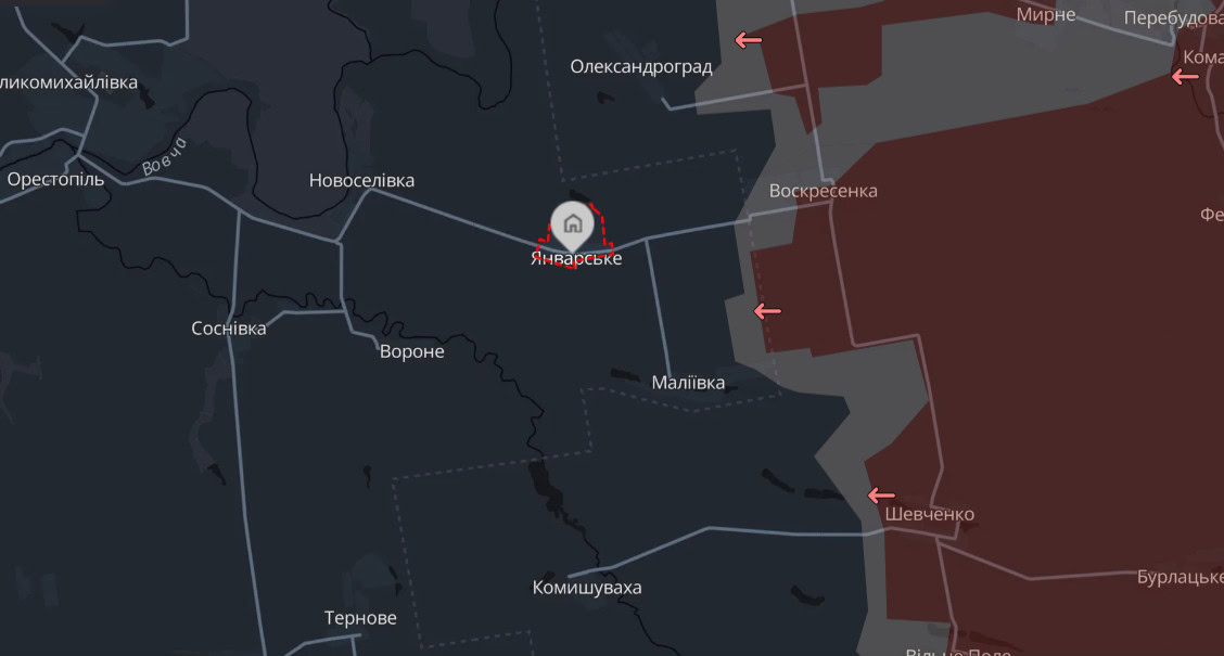 Зображення посту: Росіяни заявили про захоплення Січневого на Дніпропетровщині — Генштаб не підтверджує