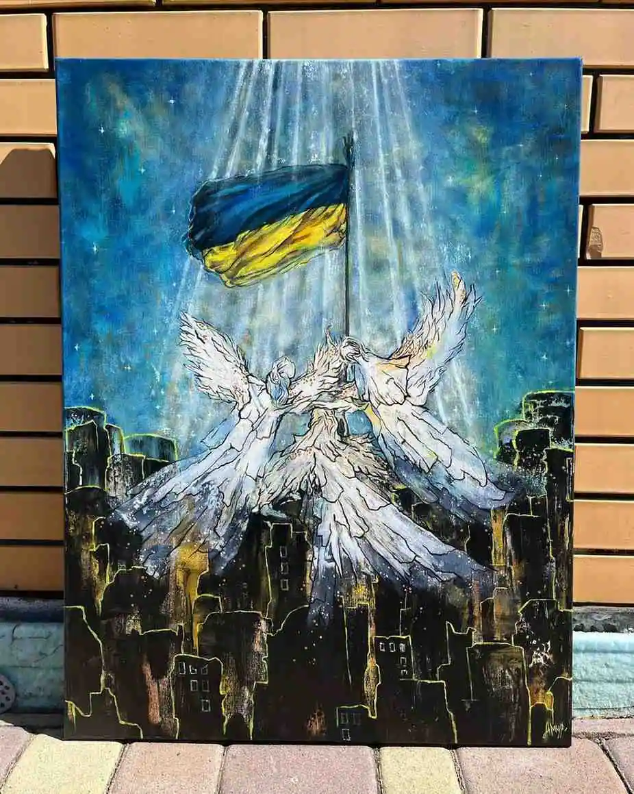 Зображення посту: «Культура має кричати про війну всіма можливими способами», — художниця з Маріуполя Олена Мурашкіна