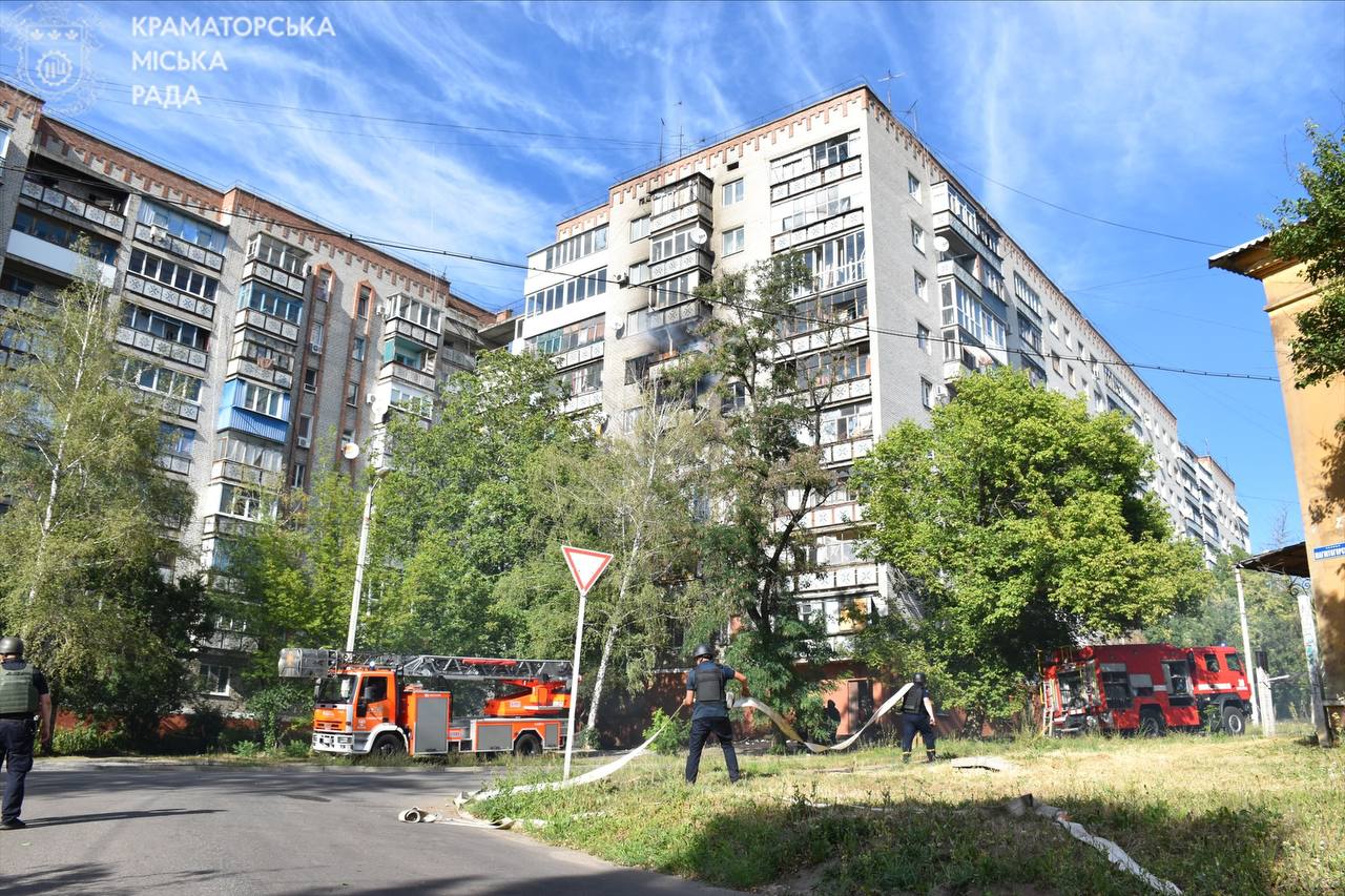Зображення посту: Краматорськ під масованою атакою БпЛА — пошкоджено житло і критичні об’єкти
