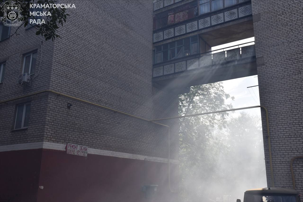 Зображення посту: Краматорськ під масованою атакою БпЛА — пошкоджено житло і критичні об’єкти