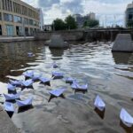 Фото акції «Маріуполь — порт пам’яті» у Німеччині