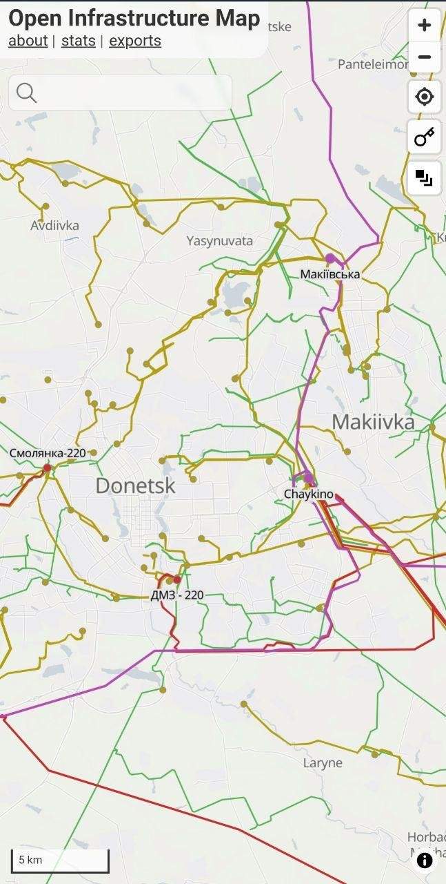 Зображення посту: Донецьк, Макіївка та Горлівка без електрики після ураження підстанції «Чайкіне»