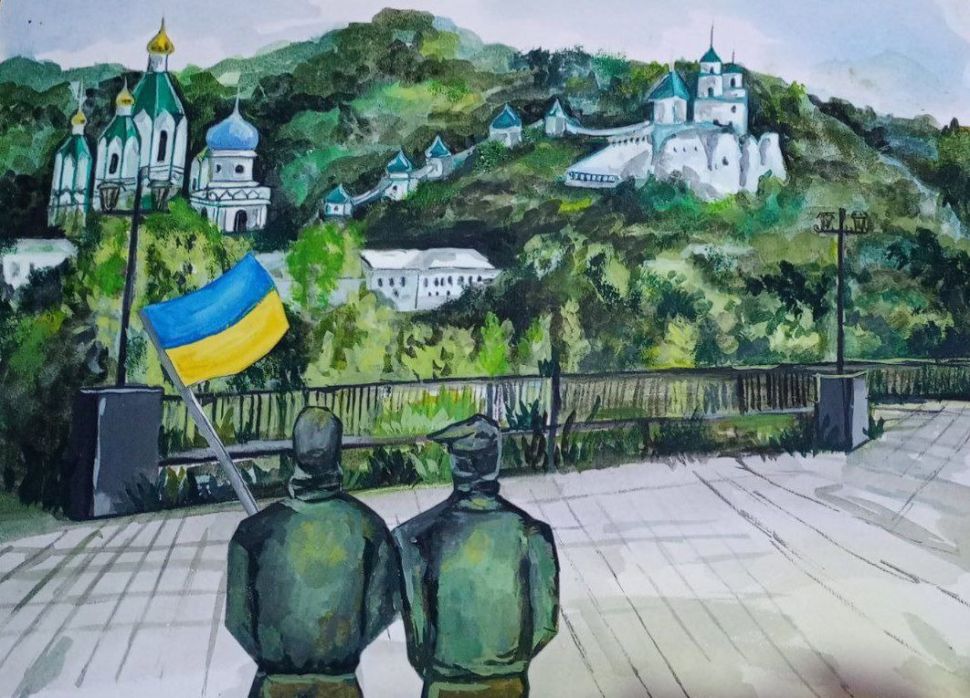 Зображення посту: «На лінії вогню»: діти з Краматорська представили виставку про війну на Донеччині