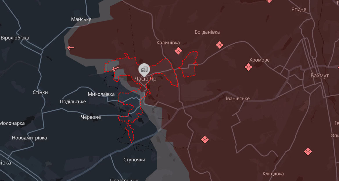Зображення посту: ЗСУ утримують під контролем частину Часового Яру на Донеччині