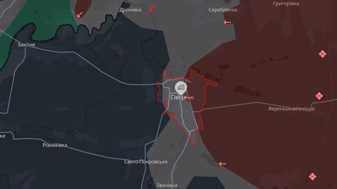 Зображення посту: Сіверськ залишається під контролем ЗСУ попри спроби військ РФ пройти в місто малими групами