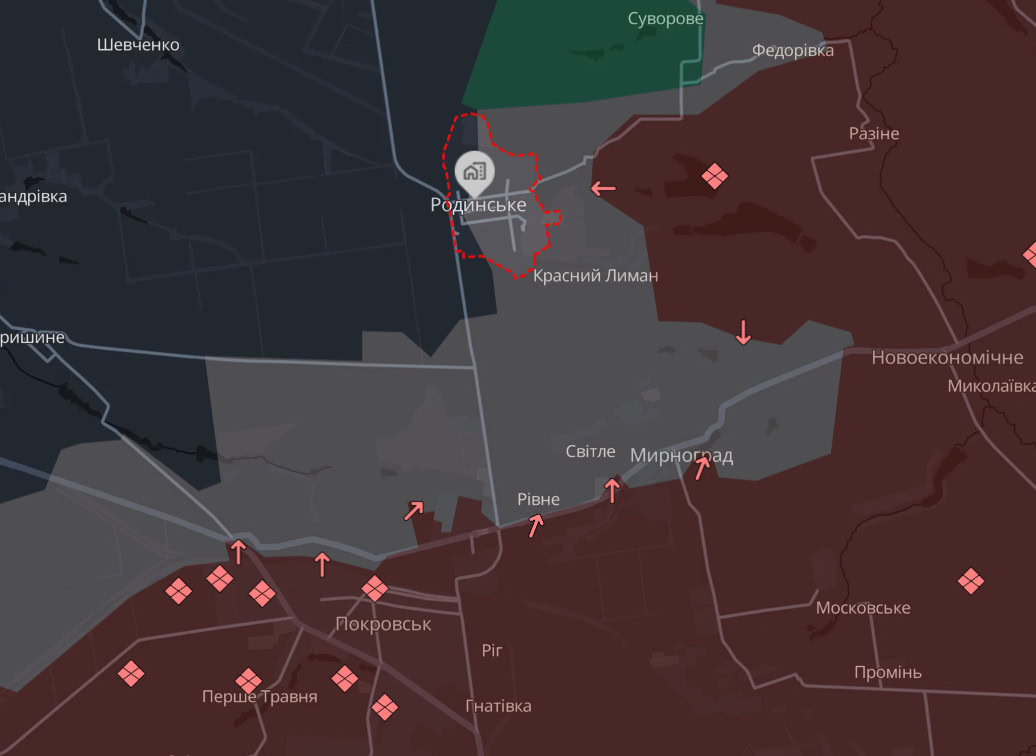 Зображення посту: Сили оборони спростували захоплення Родинського російськими військами