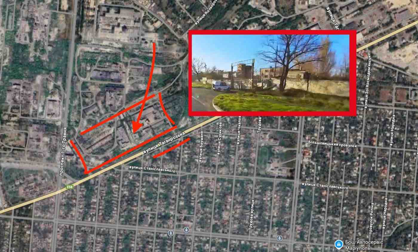 Зображення посту: У Маріуполі окупанти створили нову військово-поліцейську базу на місці бетонного заводу