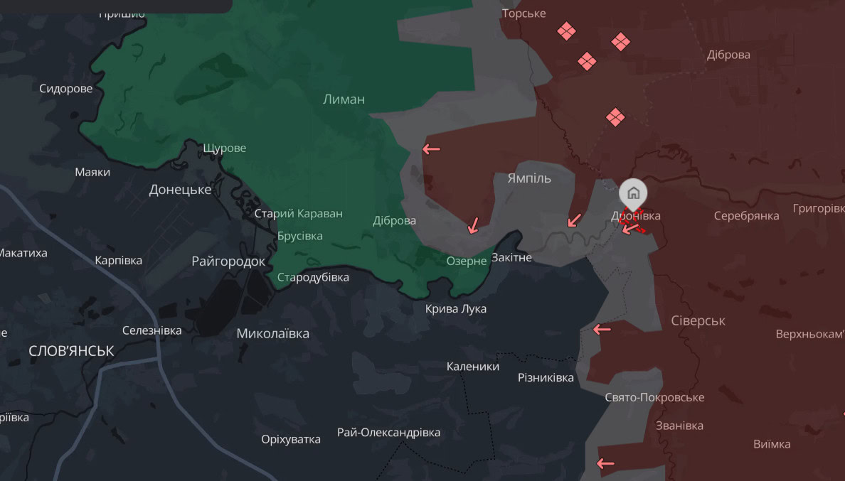 Зображення посту: РФ накопичує сили у Серебрянському лісі, аби просуватися у бік Лиману та Слов’янська