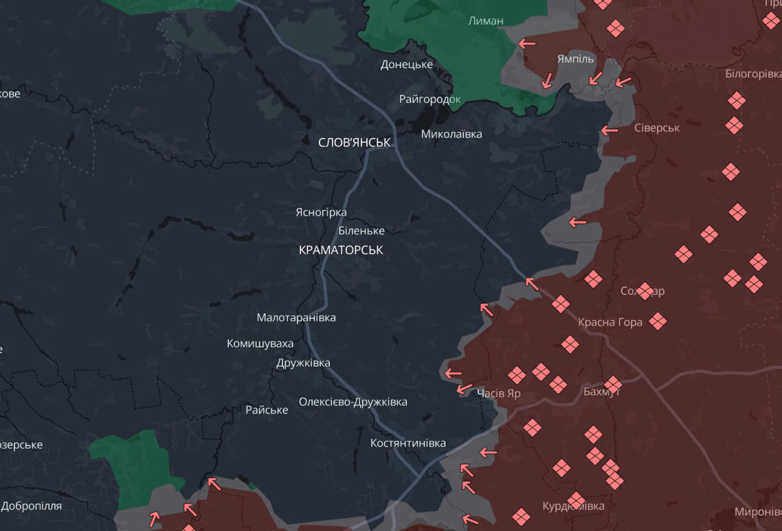 Зображення посту: Окупанти накопичують резерви для наступу в бік Слов’янська і Краматорська