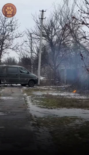 Зображення посту: FPV-дрон атакував авто волонтерів під час евакуації тварин на Донеччині