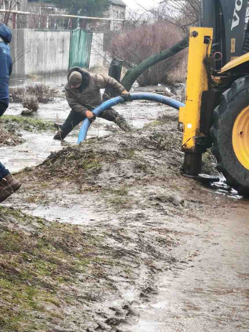 Зображення посту: У Краматорську підтопило будинки через танення снігу та опади