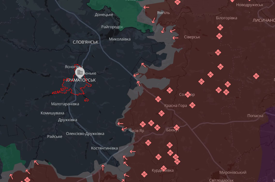 Зображення посту: РФ планує захопити Костянтинівку до травня та наступати на Слов’янськ і Краматорськ