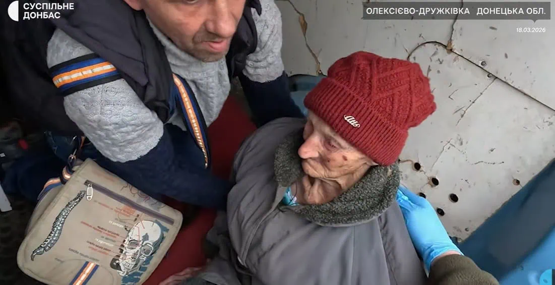 Зображення посту: 99-річну жінку з родиною евакуювали з селища за 10 кілометрів від фронту