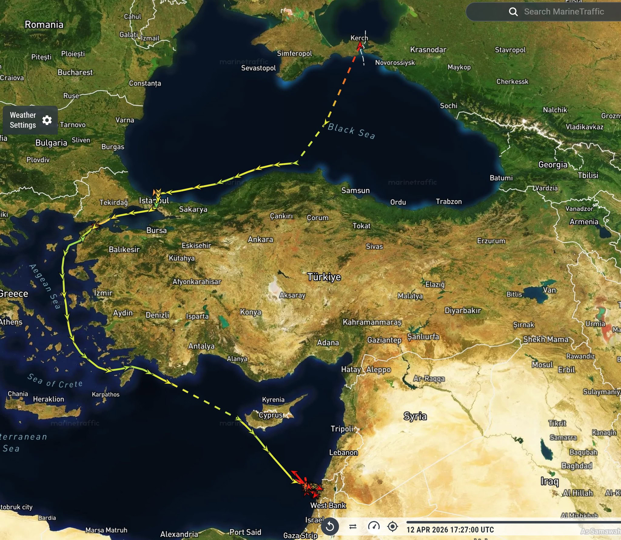 Стаття: Російське судно з українською пшеницею з окупованих територій прийняли в Ізраїлі