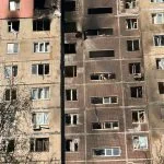 Зображення посту: У Краматорську дрон влучив у багатоповерхівку: є поранена