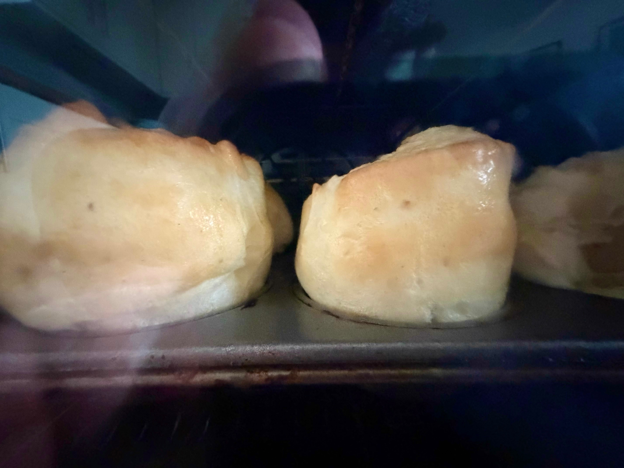Yorkshire puddings cooking