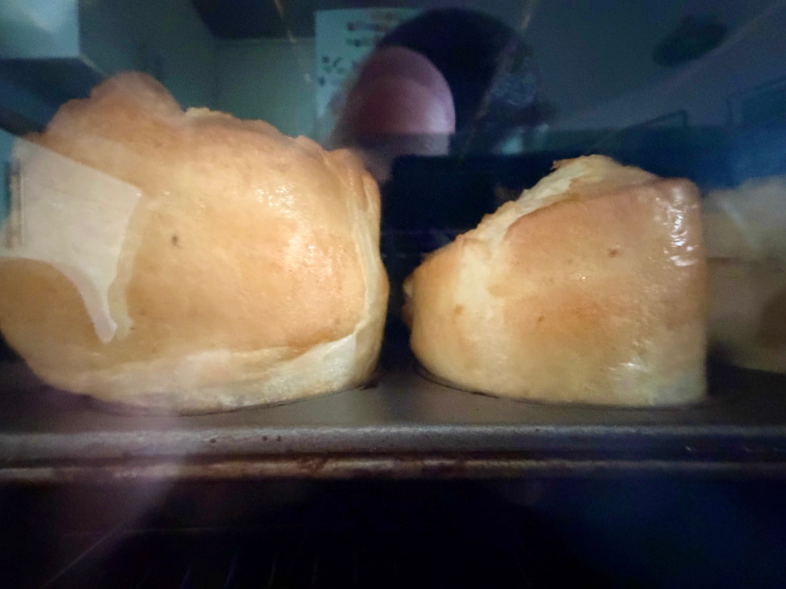 Yorkshire puddings cooking