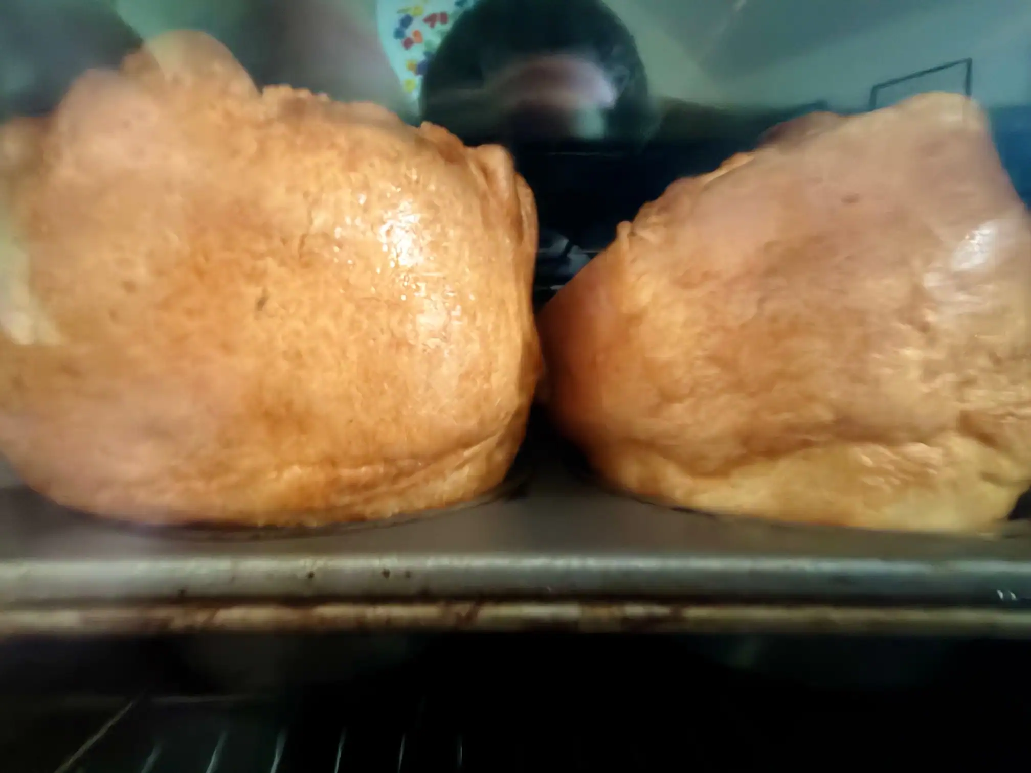 Yorkshire puddings cooking