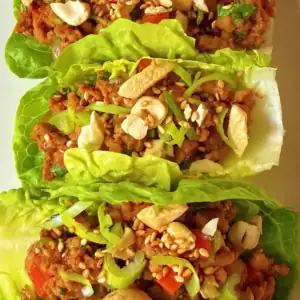 teriyaki turkey lettuce wraps