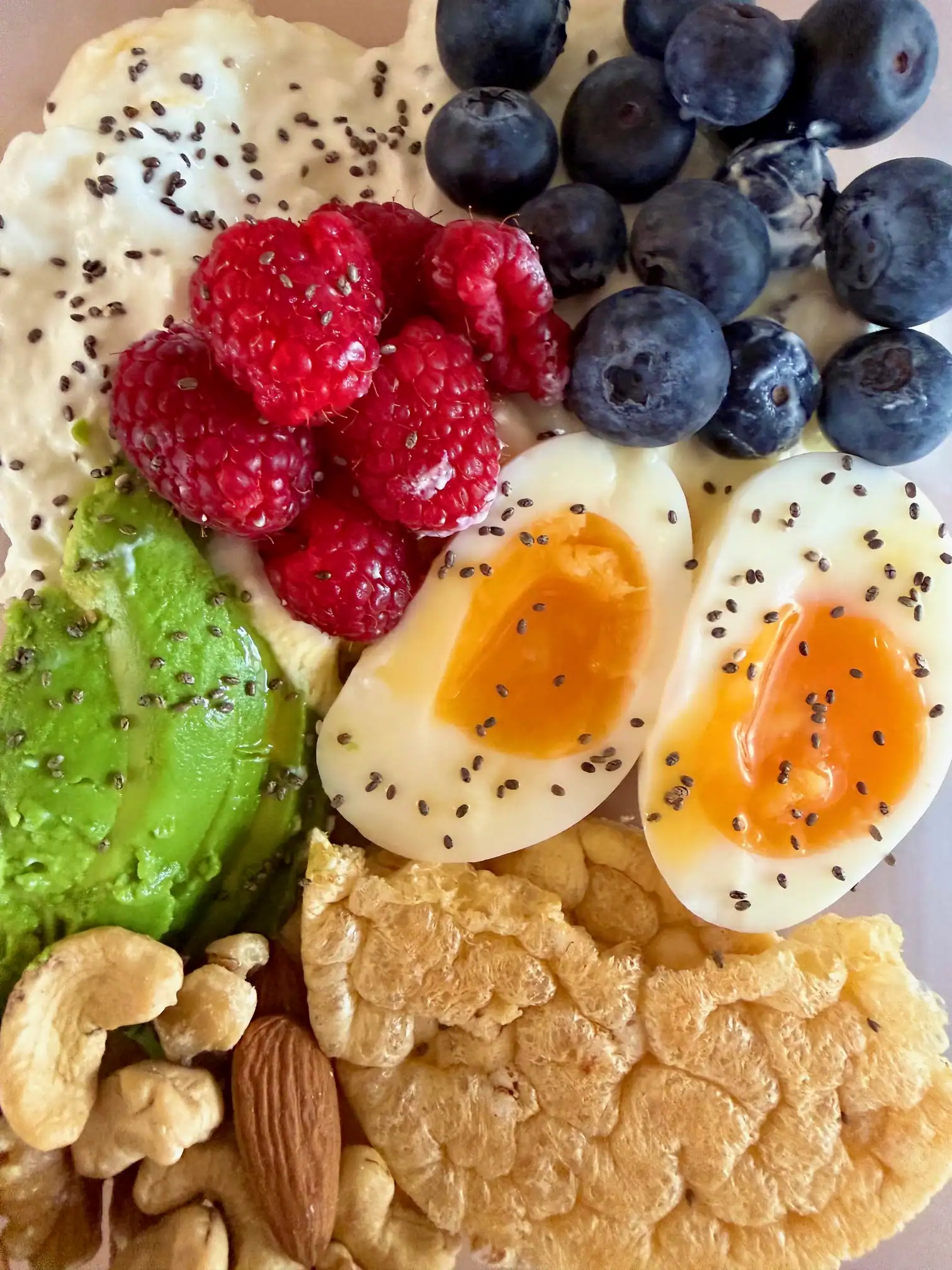 close up cottage cheese bowl