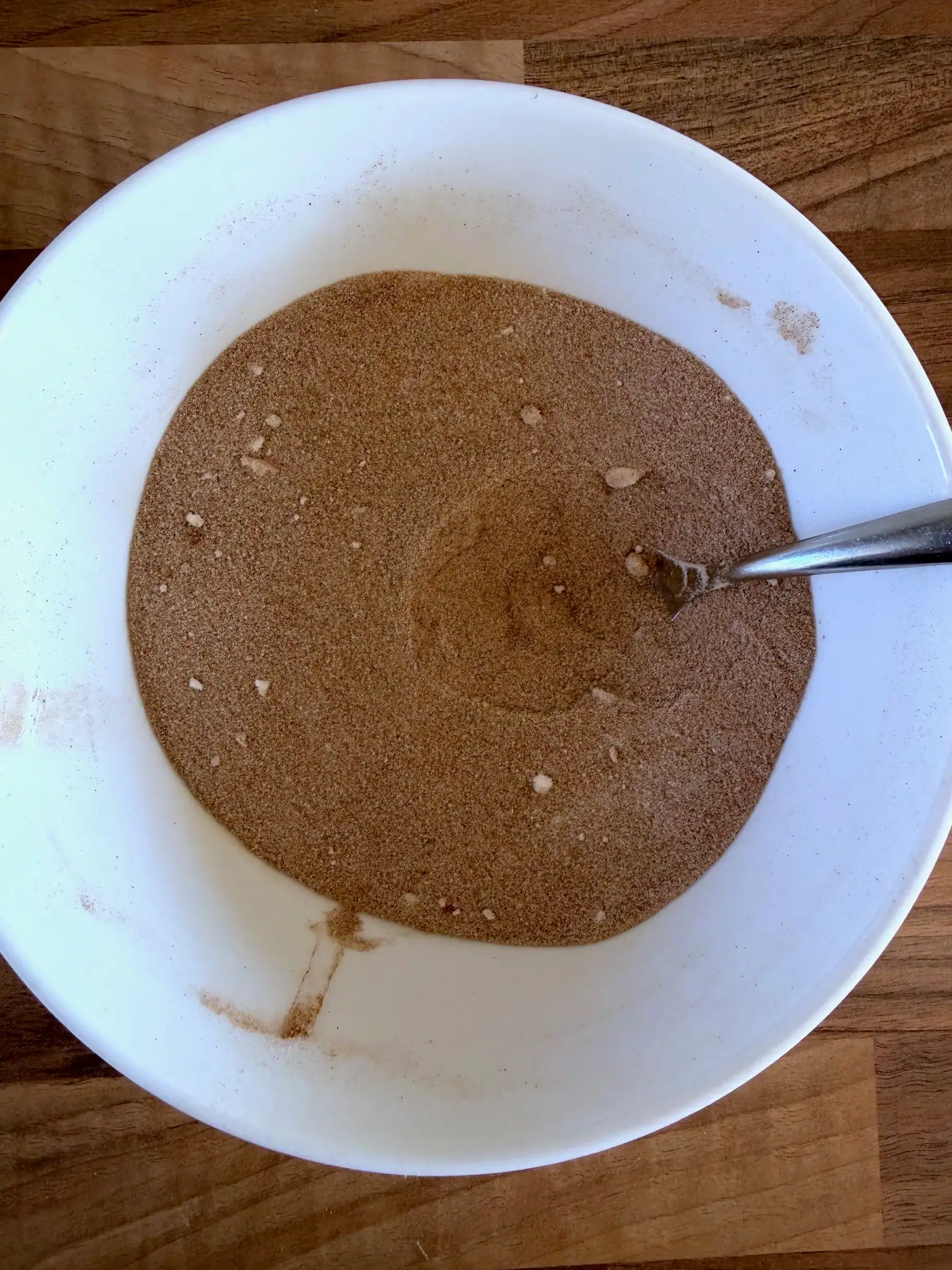 sugar mixed with cinnamon