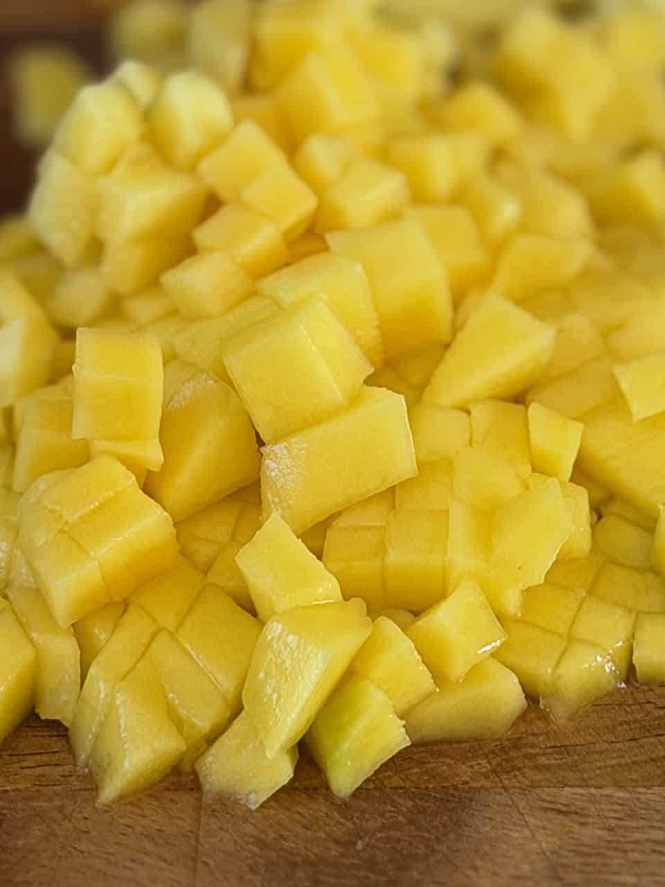 diced mango