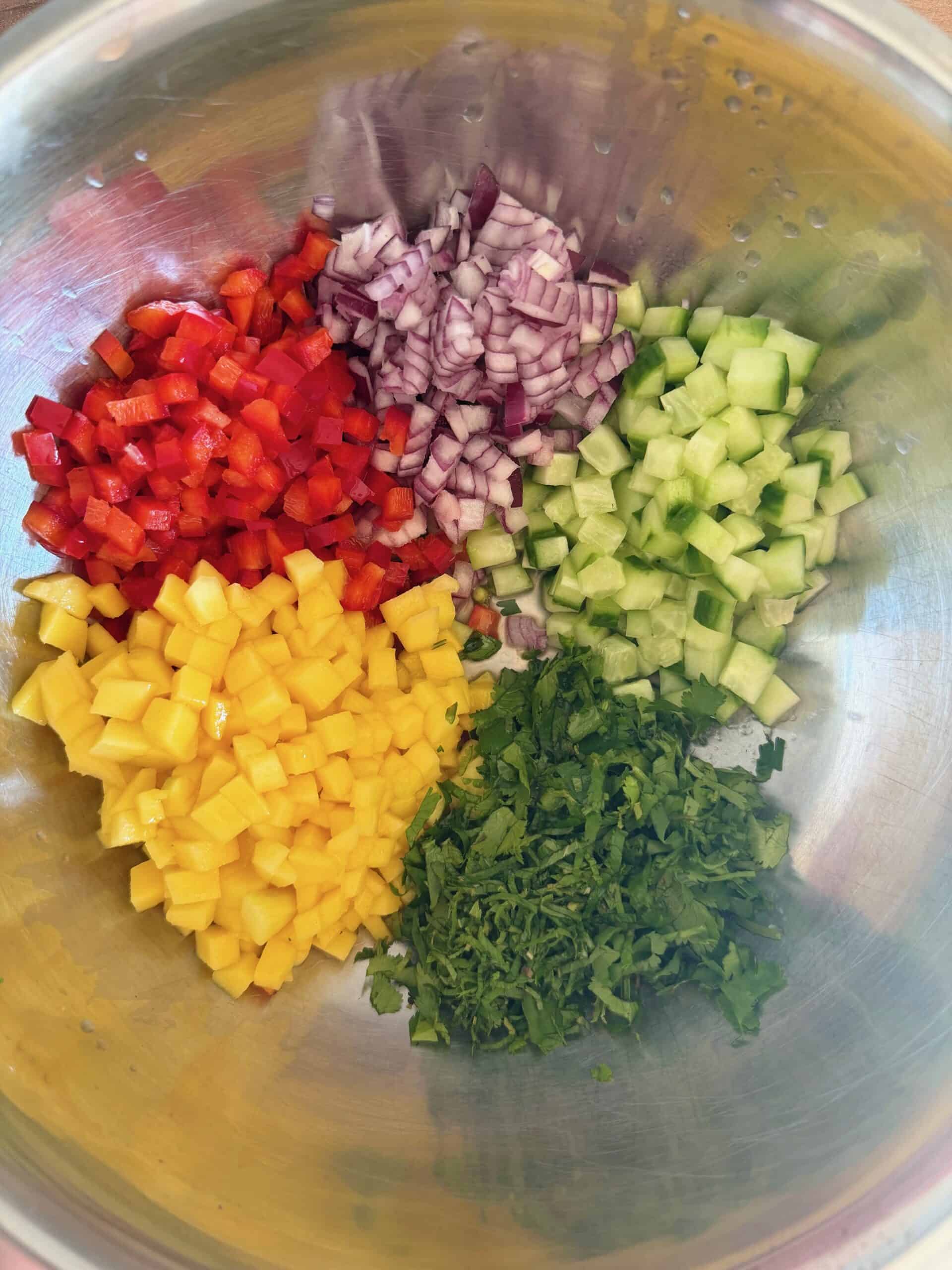 chopped ingredients