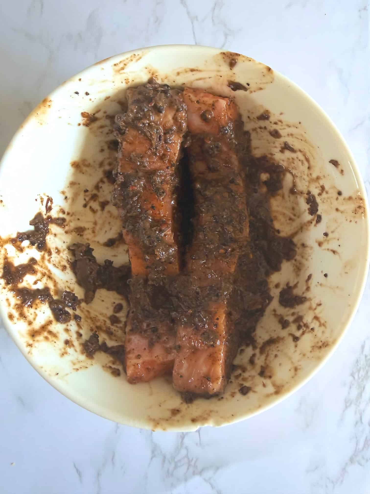 marinate jerk salmon