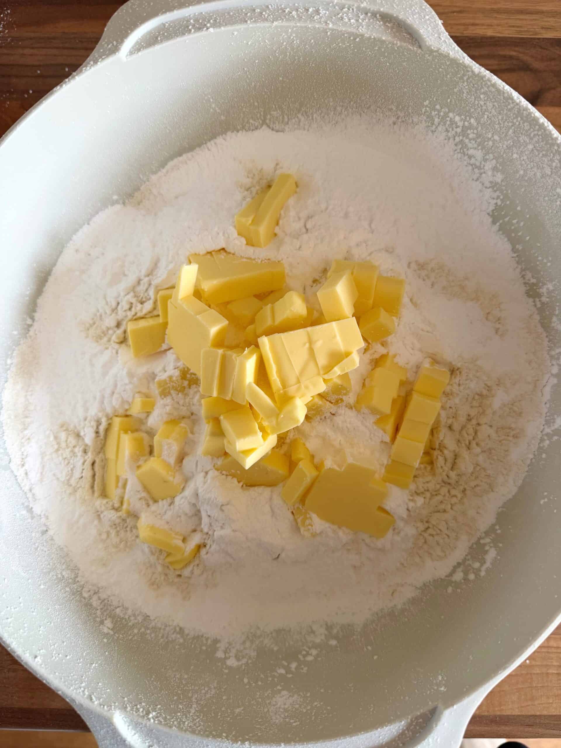 butter in the bowl