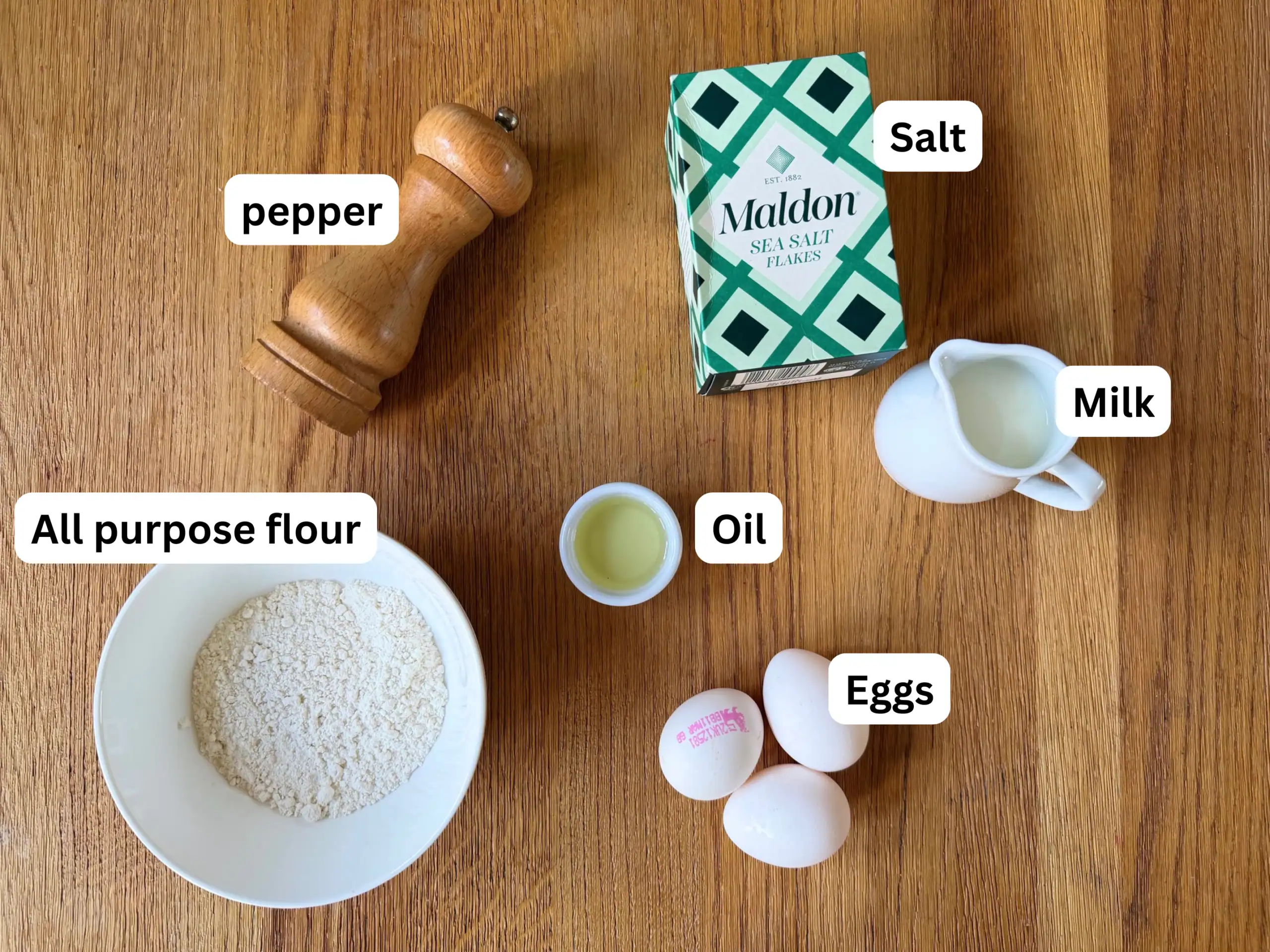 Yorkshire pudding ingredients list