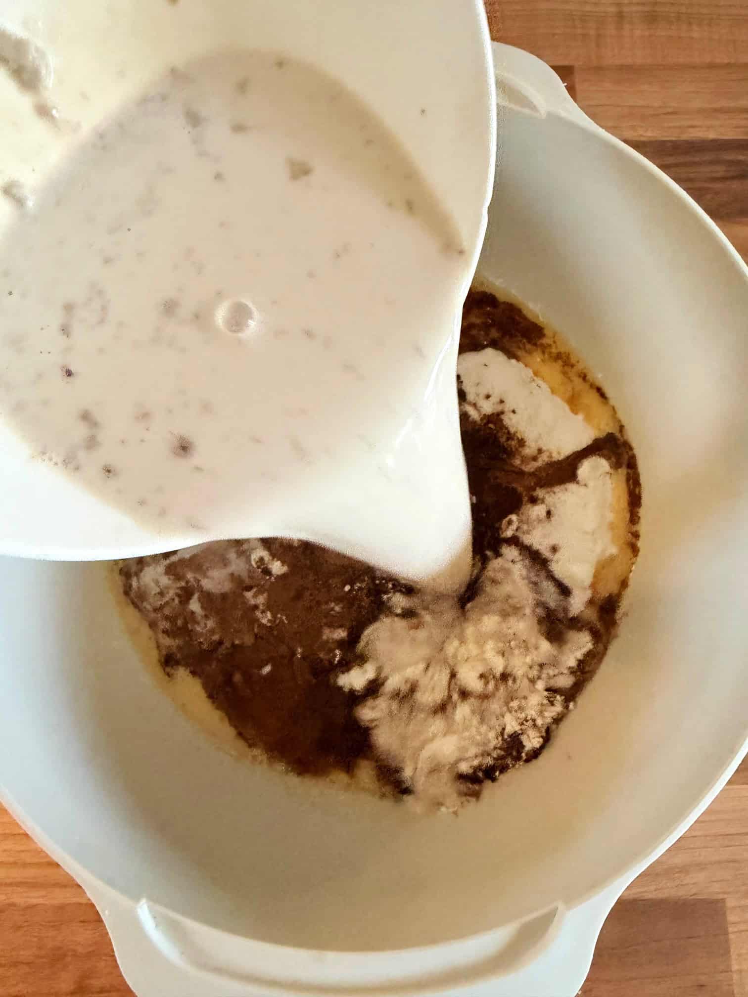 add yeast to dry ingredients