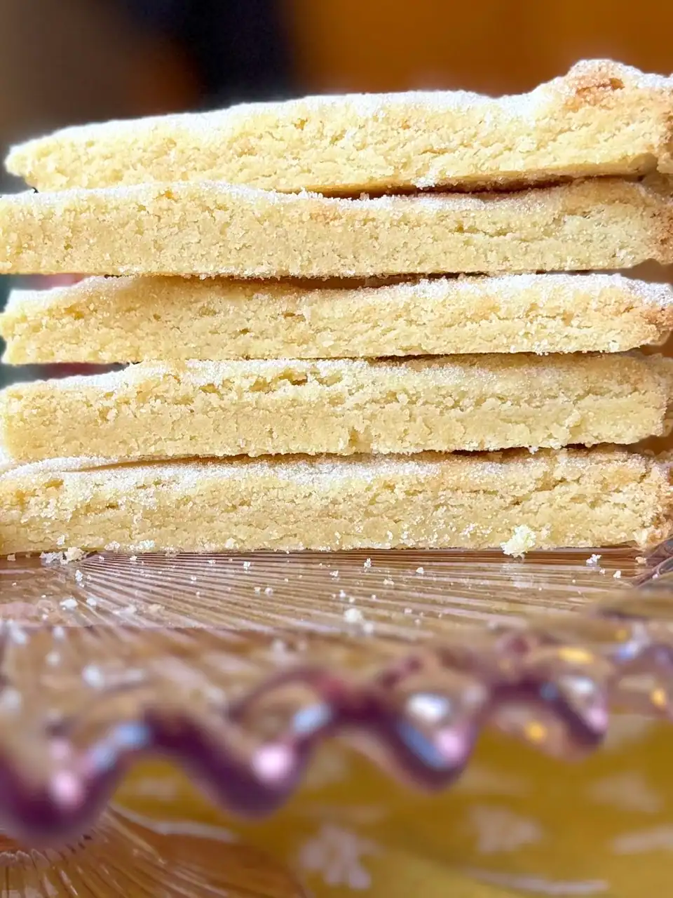 stacked shortbread