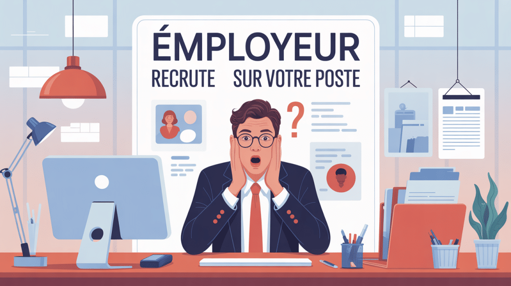 mon employeur recrute pour le poste que j'occupe salarié surpris annonce