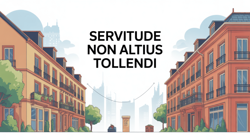 illustration servitude non altius tollendi limite hauteur bâtiments