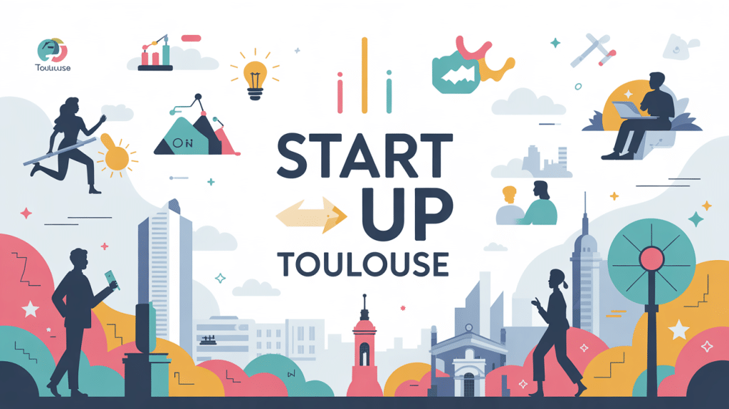 illustration dynamique start up toulouse ecosysteme