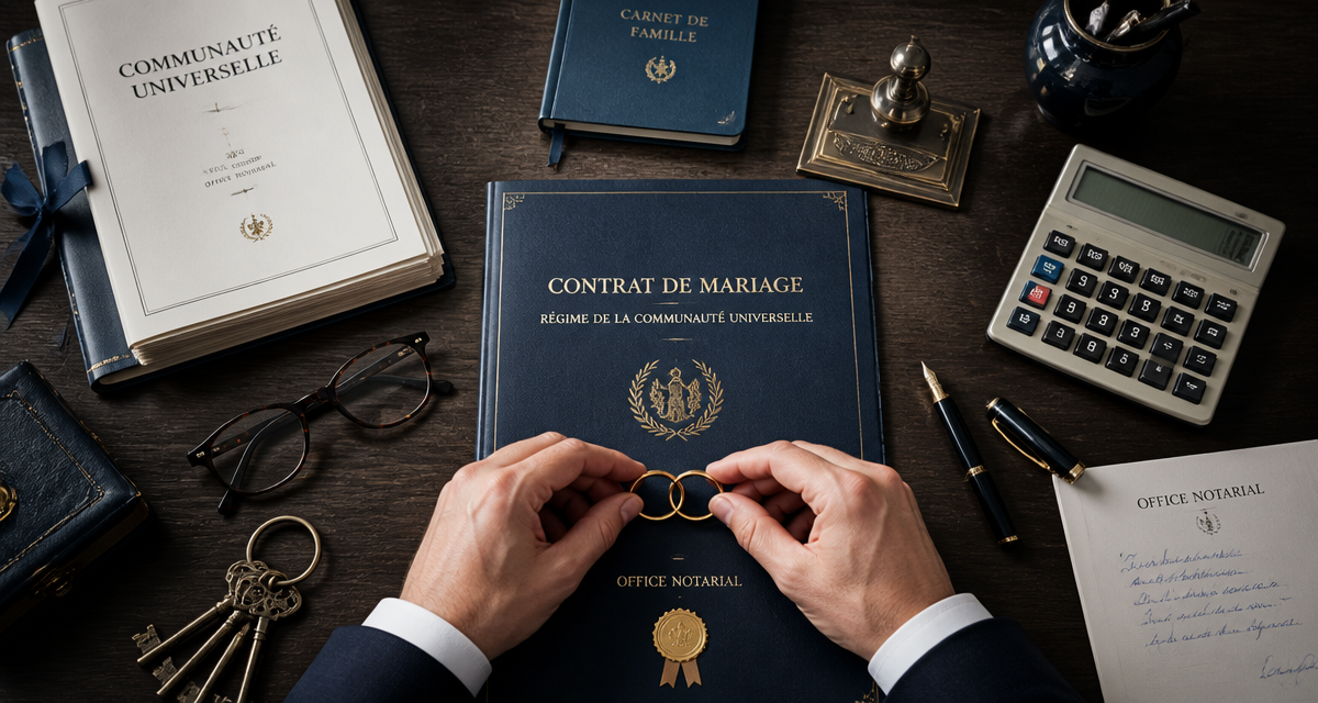 communauté universelle déshériter contrat alliance notaire