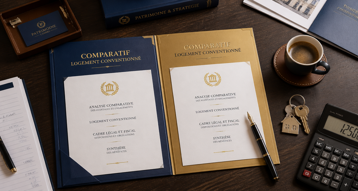 Comparatif logement conventionné ou non sur bureau
