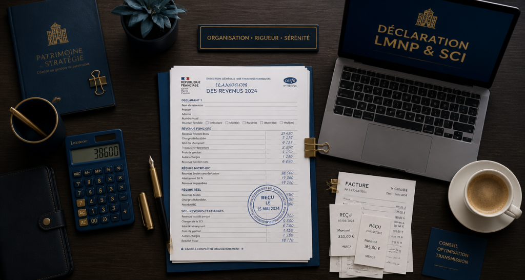 decla fr déclarations en ligne pour lmnp et sci liasse fiscale sur bureau
