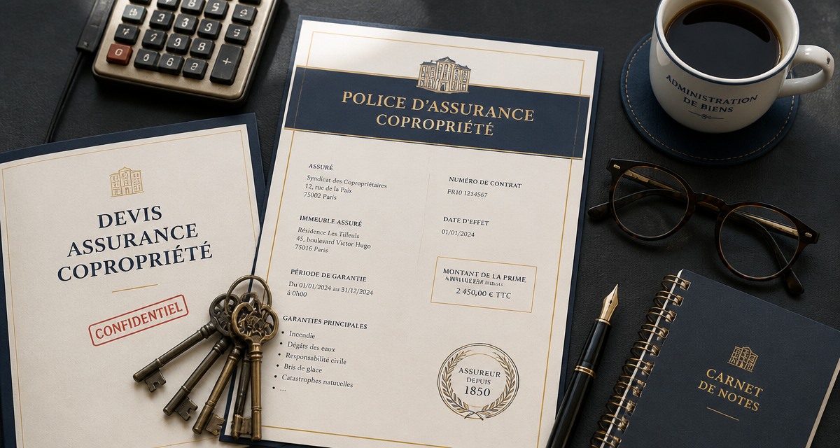 devis assurance pour copropriété sur bureau
